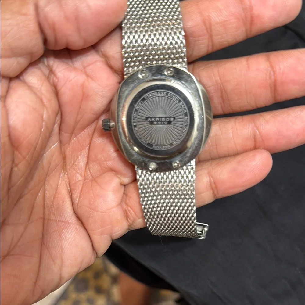 Silver Mesh Strap Watch